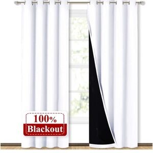 White Blackout Curtains